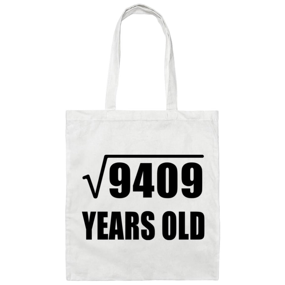 97th Birthday Square Root of 9409 Years Old - Tote Bag White