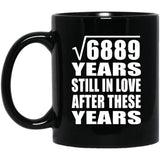 83rd Anniversary Square Root of 6889 Years Still In Love - 11oz Coffee Mug Black