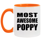 Most Awesome Poppy - 11oz Accent Mug Orange