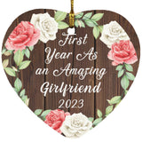 First Year As An Amazing Girlfriend 2023 - Heart Ornament A