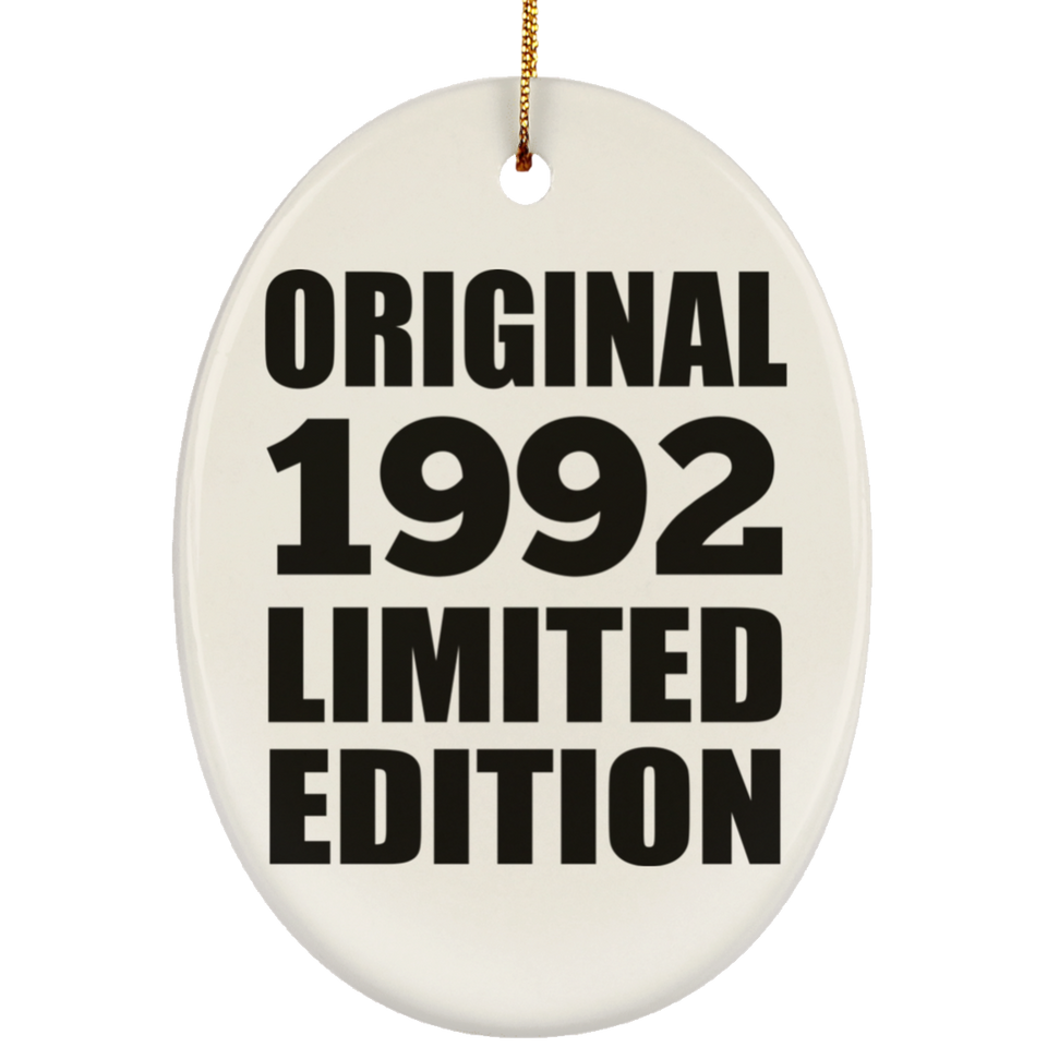 32nd Birthday Original 1992 Limited Edition - Oval Ornament