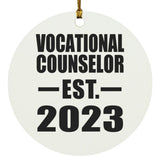 Vocational Counselor Established EST. 2023 - Circle Ornament