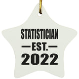 Statistician Established EST. 2022 - Star Ornament