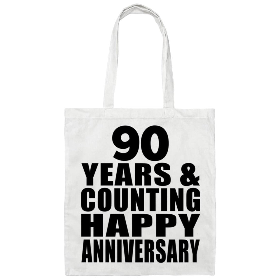 Happy 90th Anniversary 90 Years & Counting - Tote Bag White