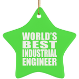 World's Best Industrial Engineer - Star Ornament