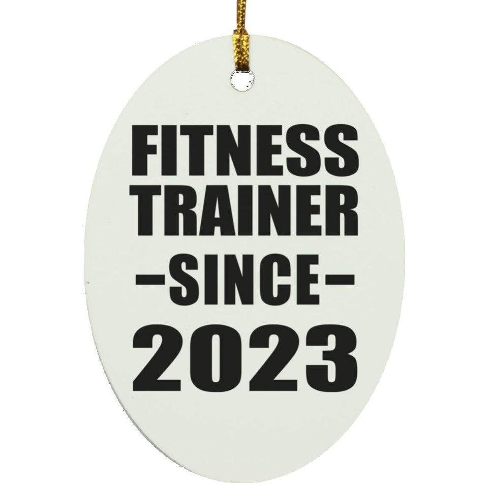 Fitness Trainer Since 2023 - Oval Ornament