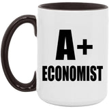 A+ Economist - 15oz Accent Mug Black