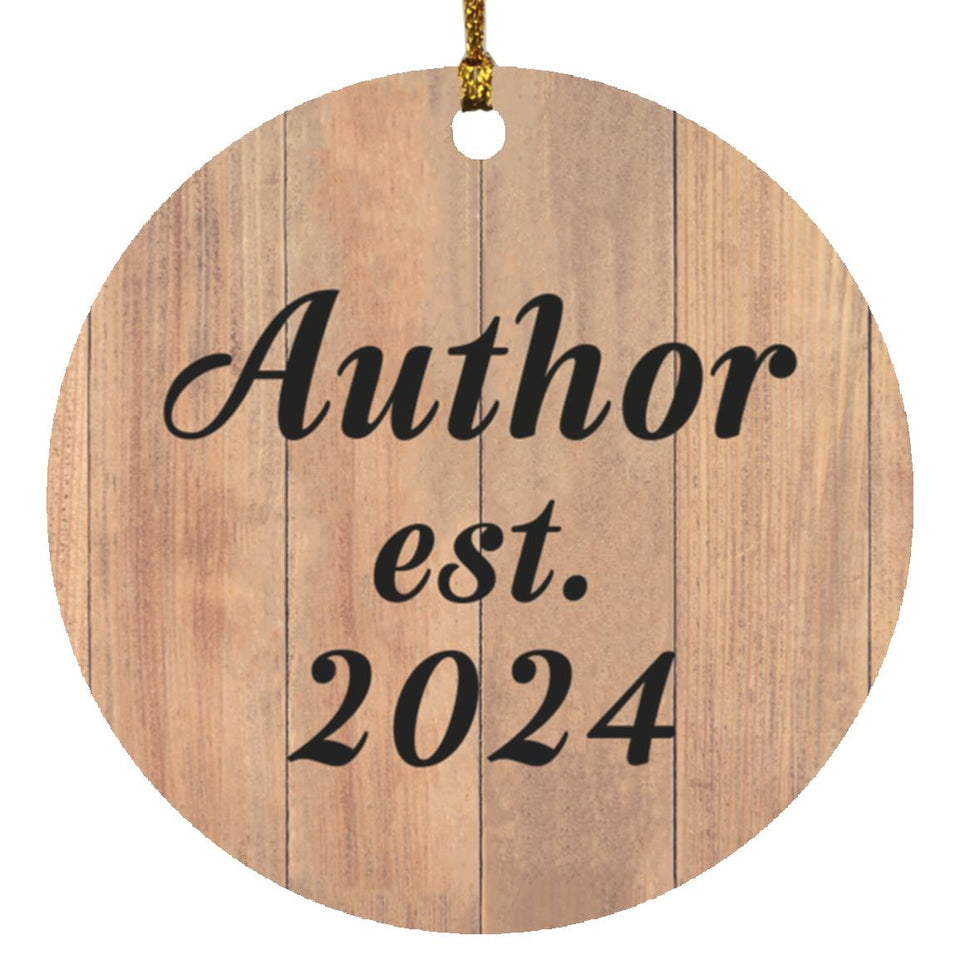 Author Established Est. 2024 - Circle Ornament C