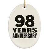 98th Anniversary 98 Years - Oval Ornament