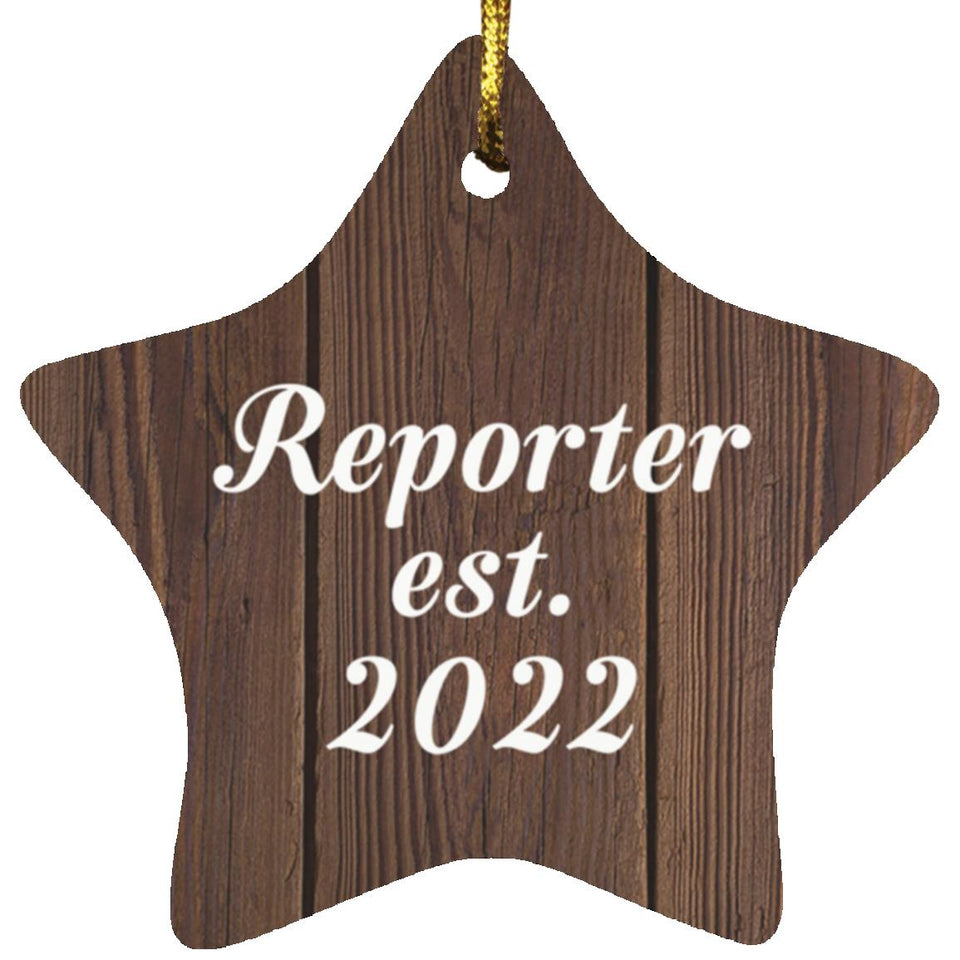 Reporter Established Est. 2022 - Star Ornament D