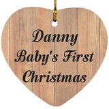 Danny Baby's First Christmas - Heart Ornament C