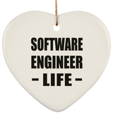 Software Engineer Life - Heart Ornament