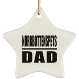 Norrbottenspets Dad - Star Ornament