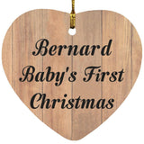 Bernard Baby's First Christmas - Heart Ornament C