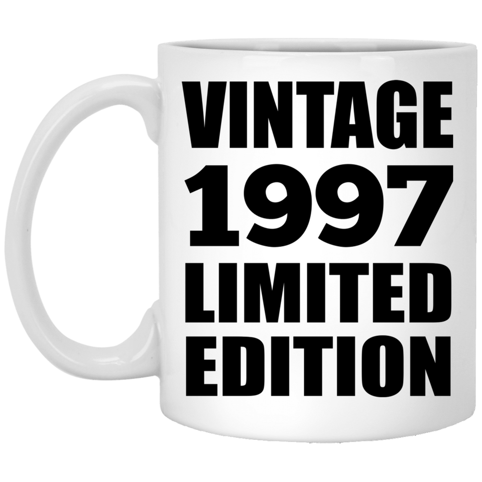 27th Birthday Vintage 1997 Limited Edition - 11oz Coffee Mug