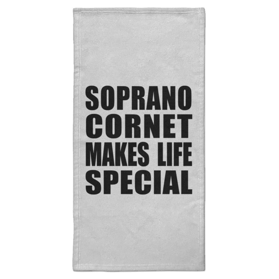 Soprano Cornet Makes Life Special - Hand Towel
