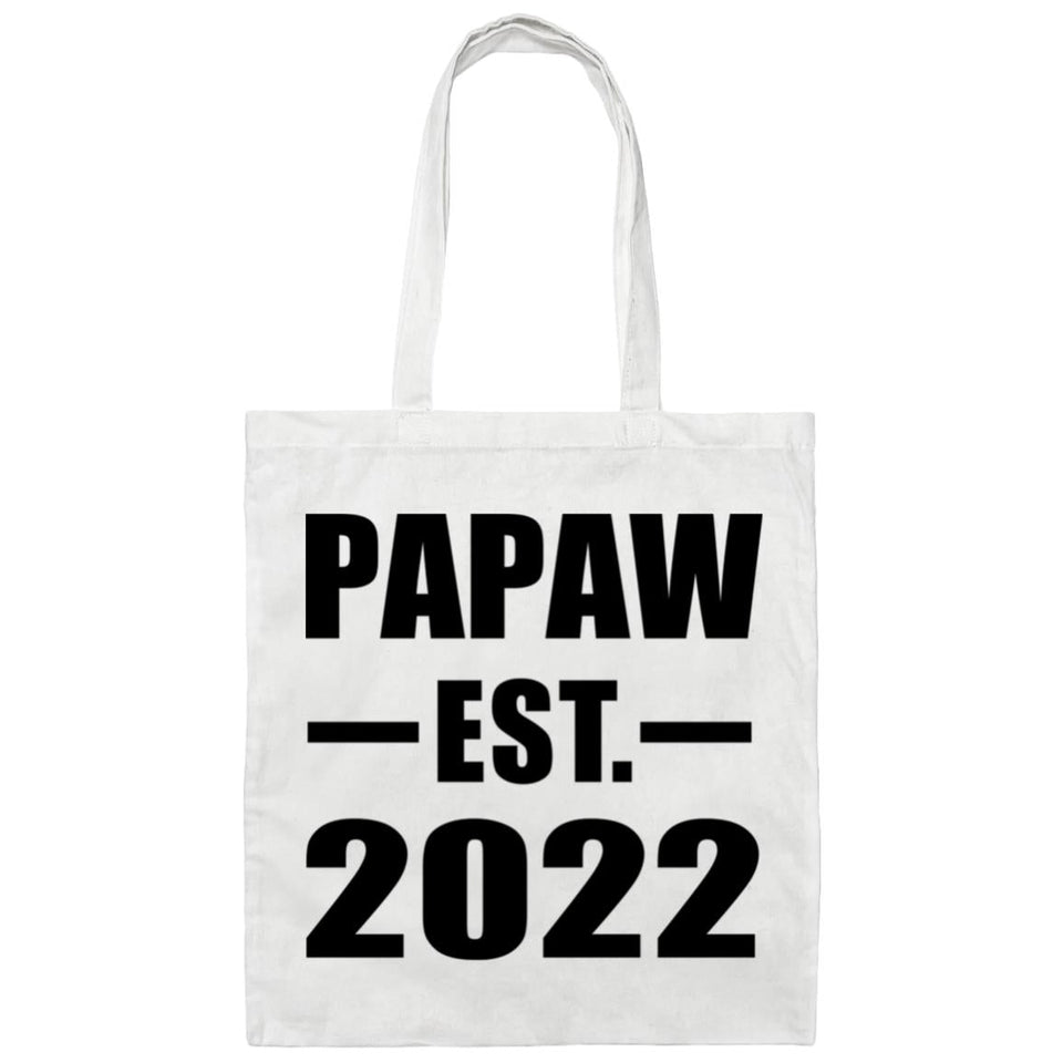 Papaw Established EST. 2022 - Tote Bag White