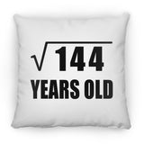 12th Birthday Square Root of 144 Years Old - Throw Pillow