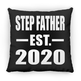Step Father Established EST. 2020 - Throw Pillow Black