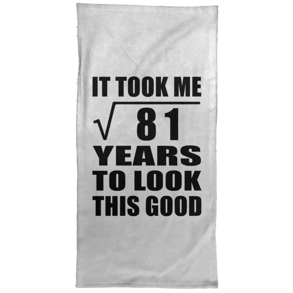 9th Birthday Took Square Root of 81 Years To Look Good - Hand Towel