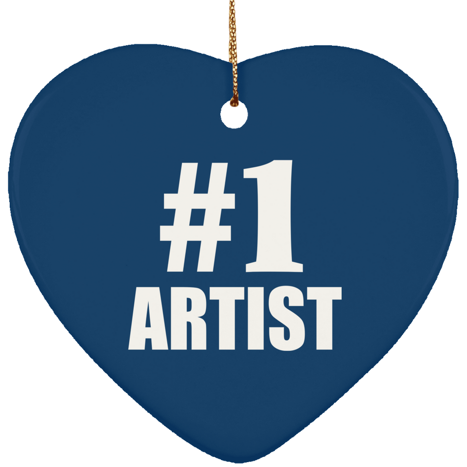 Number One #1 Artist - Heart Ornament