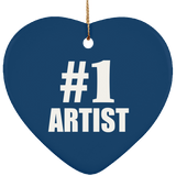 Number One #1 Artist - Heart Ornament