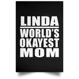 Linda World's Okayest Mom - Poster Portrait