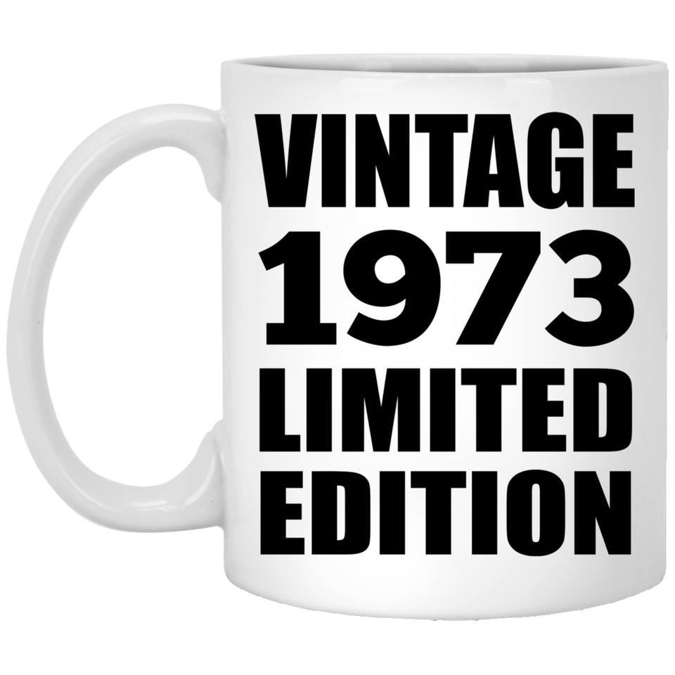 51st Birthday Vintage 1973 Limited Edition - 11oz Coffee Mug