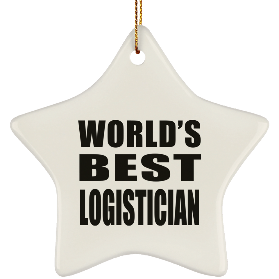 World's Best Logistician - Star Ornament