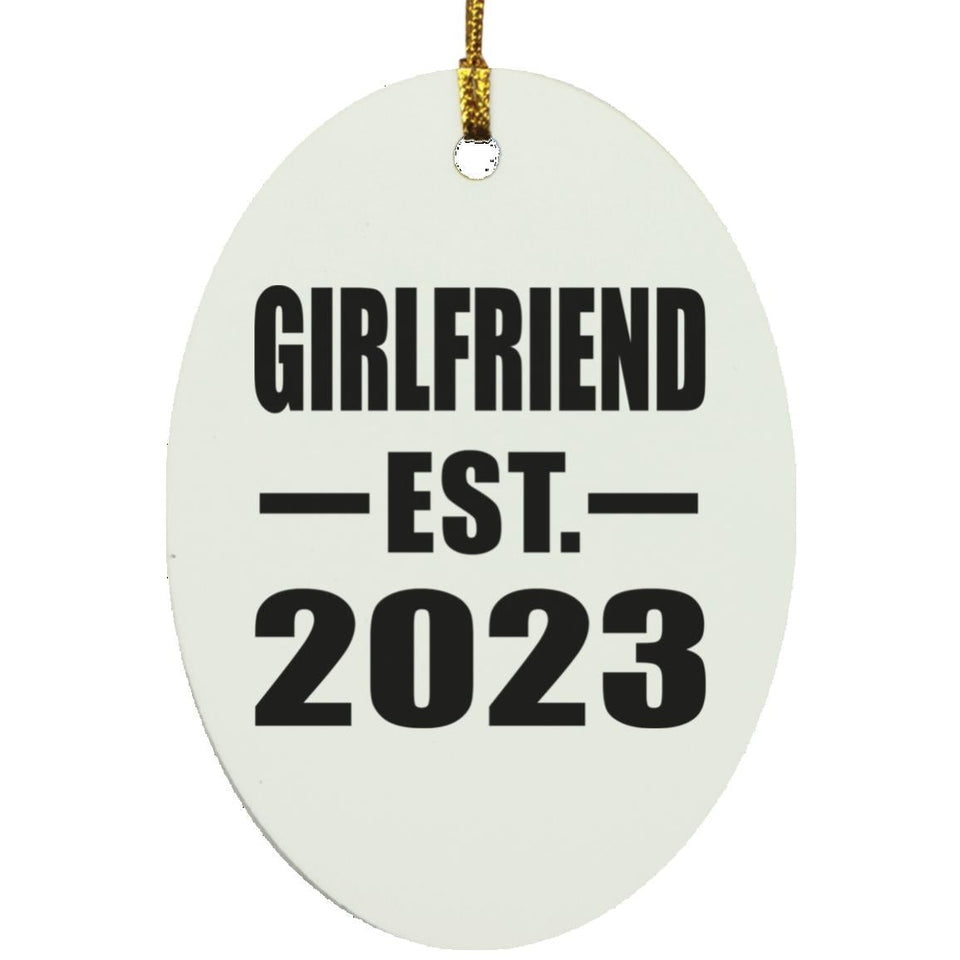 Girlfriend Established EST. 2023 - Oval Ornament