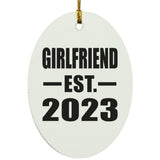 Girlfriend Established EST. 2023 - Oval Ornament