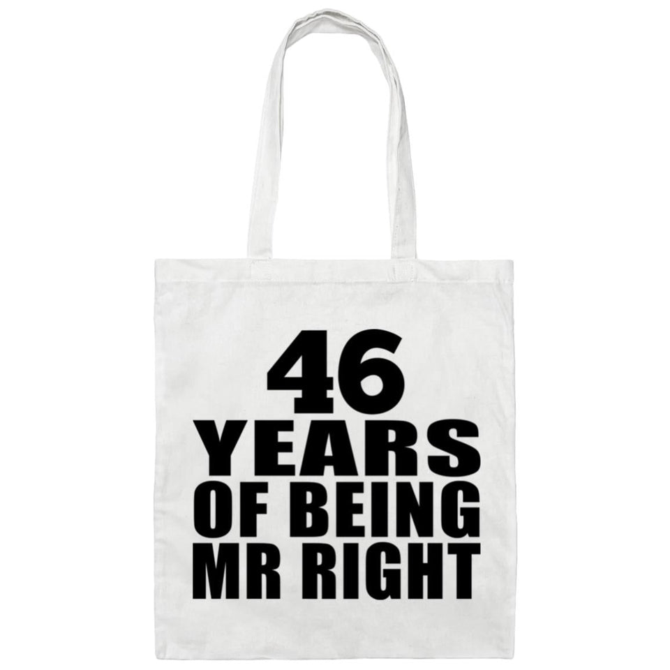 46th Anniversary 46 Years Of Being Mr Right - Tote Bag White