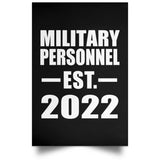 Military Personnel Established EST. 2022 - Poster Portrait
