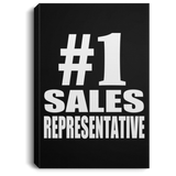 Number One #1 Sales Representative - Canvas Portrait