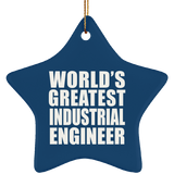 World's Greatest Industrial Engineer - Star Ornament