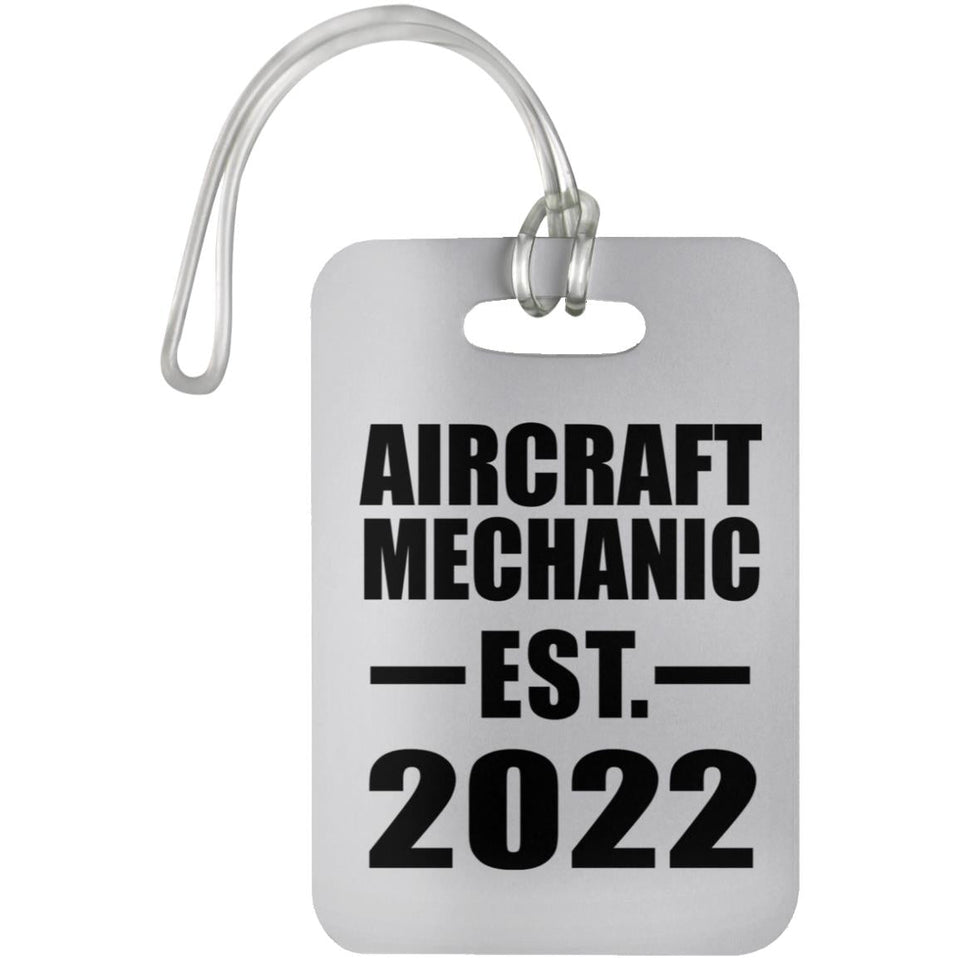 Aircraft Mechanic Established EST. 2022 - Luggage Bag Tag