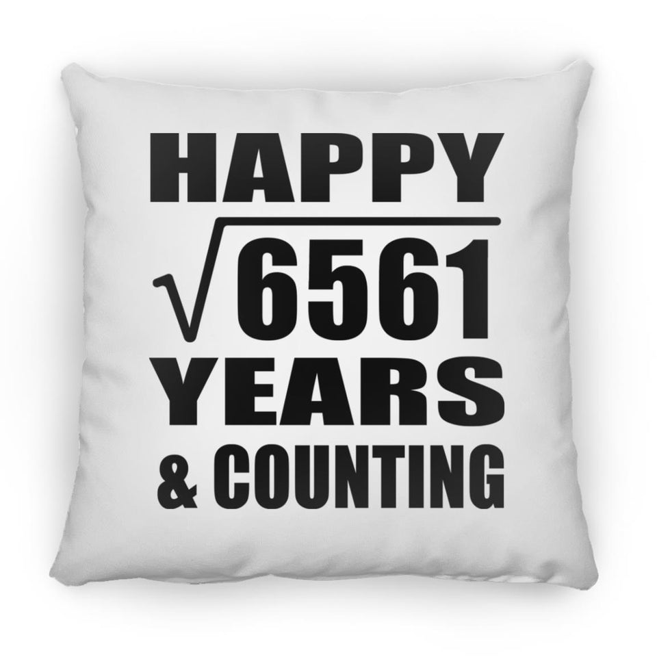 Happy 81st Anniversary Square Root of 6561 Years & Counting - Throw Pillow