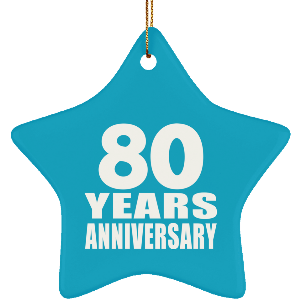 80th Anniversary 80 Years - Star Ornament