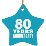 80th Anniversary 80 Years - Star Ornament