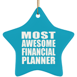Most Awesome Financial Planner - Star Ornament
