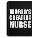 World's Greatest Nurse - Canvas Portrait