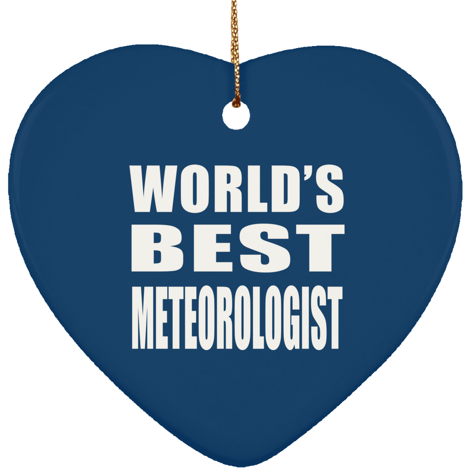 World's Best Meteorologist - Heart Ornament