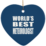 World's Best Meteorologist - Heart Ornament