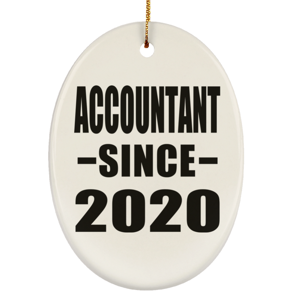 Accountant Since 2020 - Oval Ornament