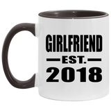 Girlfriend Established EST. 2018 - 11oz Accent Mug Black