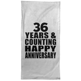 Happy 36th Anniversary 36 Years & Counting - Hand Towel