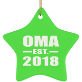 Oma Established EST. 2018 - Star Ornament