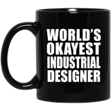 World's Okayest Industrial Designer - 11 Oz Coffee Mug Black