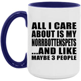 All I Care About Is My Norrbottenspets - 15oz Accent Mug Purple