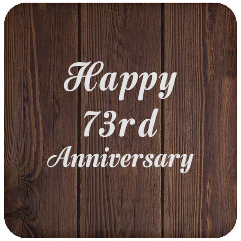 Happy 73rd Anniversary - Drink Coaster D